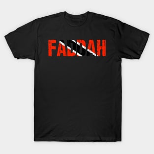 Trinidadian Tobagonian Faddah Dad Father Trinidad & Tobago Flag T-Shirt